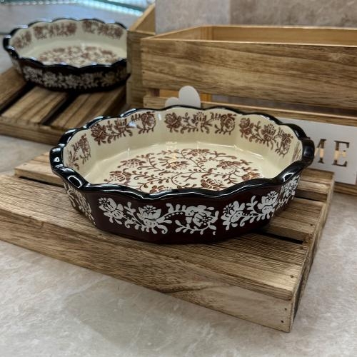 Керамичен съд Brown Ф25.5см 11139