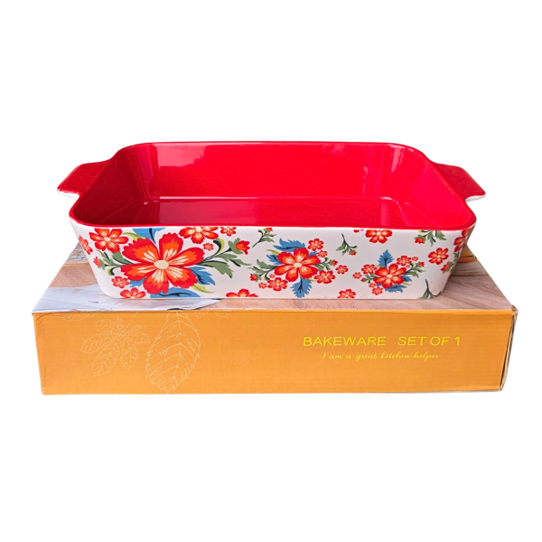 Керамичен съд Blossom 38,5 см с дръжки, термоустойчива керамика – модел 11294