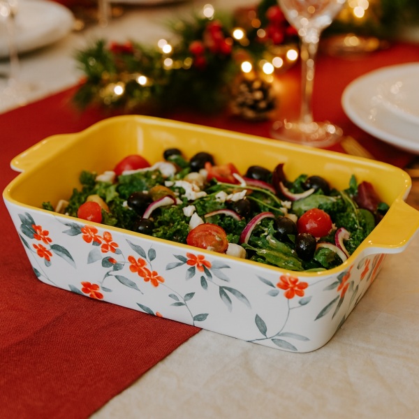 Керамичен съд Blossom 38,5 см с дръжки, термоустойчива керамика – модел 11293