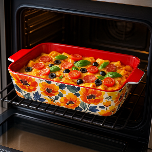 Керамичен съд Blossom 38,5 см с дръжки, термоустойчива керамика – модел 11294