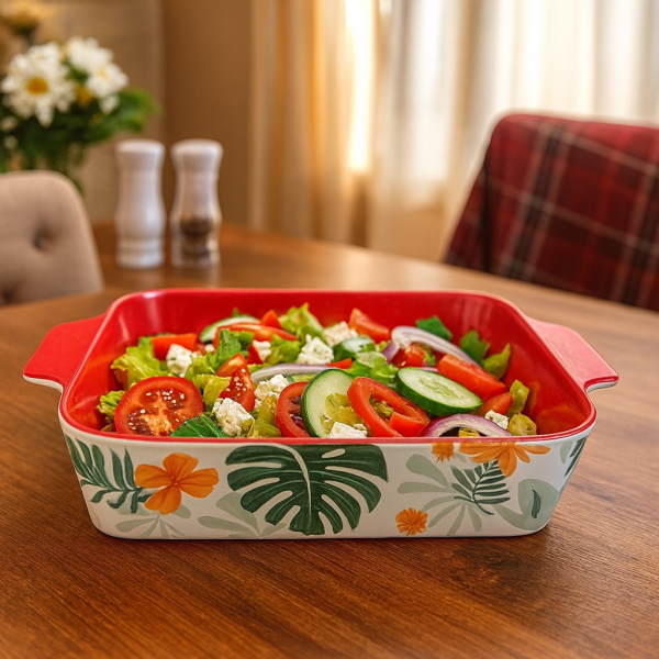 Керамичен съд Blossom 38,5 см с дръжки, термоустойчива керамика – модел 11294