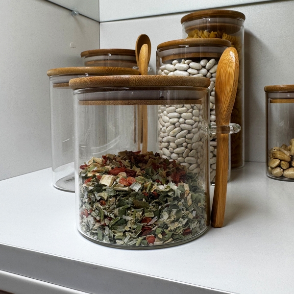 Буркани с лъжичка  2 х 0.800 л - модел 11302