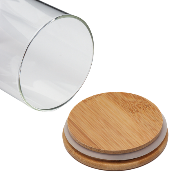 Буркани с бамбуков капак 3 х 0.750 л - модел 11303