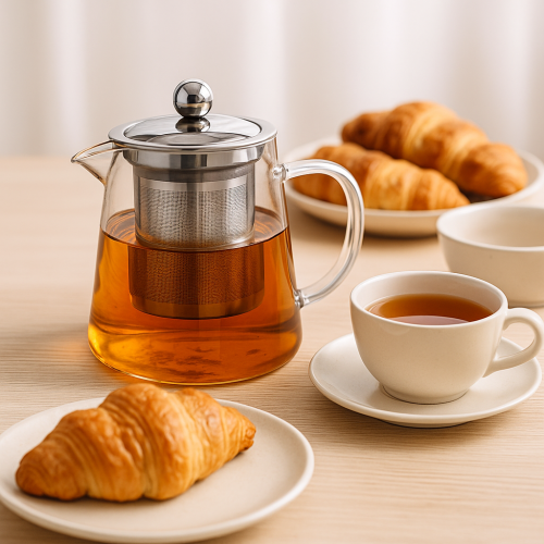 Кана за чай от боросиликатно стъкло 0.750 л  - модел 11290