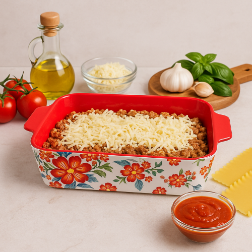 Керамичен съд Blossom 38,5 см с дръжки, термоустойчива керамика – модел 11294