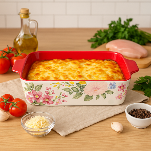 Керамичен съд Blossom 38,5 см с дръжки, термоустойчива керамика – модел 11294