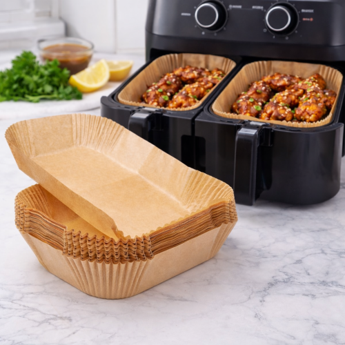 Хартиени форми за Еър Фрайър 22/14 см – 2 опаковки (50+50 бр.) - модел 11297